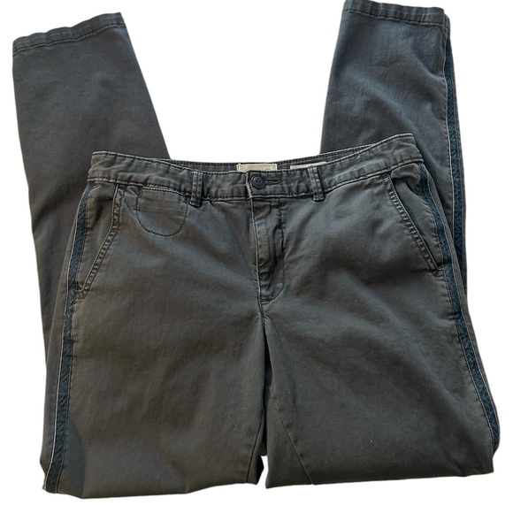 Anthropologie Chino Relaxed Fit Tuxedo Stripe Pants - Picture 9 of 15